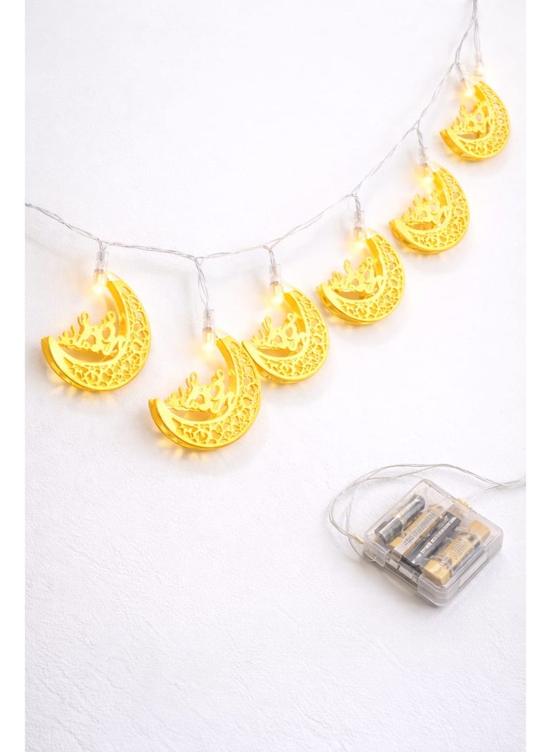 Eid Mubarak Crescent Moon LED Lights – Home & Party Decoration - Image 3